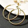 304 Stainless Steel Hoop Earrings for Women EJEW-C096-43G-02-5