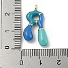 Brass Enamel Pendants X-KK-E093-03G-R-3