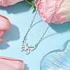 Hollow Butterfly 304 Stainless Steel Pendant Necklaces NJEW-JN04814-01-2