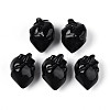 Natural Obsidian Heart Beads G-T144-04D-1