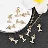 SHEGRACE Brass Micro Pave Clear Cubic Zirconia Pendants XGRQ29104-394G-I-5