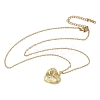 Brass Crystal Rhinestone Pendant Necklaces NJEW-P331-01A-G-2