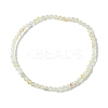 3mm Natural Yellow Quartz Faceted Round Beaded Stretch Bracelets for Women BJEW-JB10842-04-1