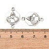Tibetan Style Alloy Octagon with Church Connector Charms FIND-Z099-16AS-01-3