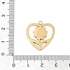 304 Stainless Steel Pendants STAS-I325-115C-G-3