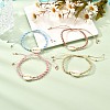 Adjustable Polyester Braided Bead Bracelet for Teen Girl Women BJEW-JB06878-3