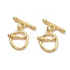 Brass Toggle Clasps KK-B129-18G-1