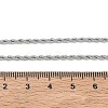 10Pcs 2MM 304 Stainless Steel Rope Chain Necklaces NJEW-G203-08P-5