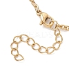 304 Stainless Steel Cable Chain & Textured Dapped Chain Bracelet Making AJEW-JB01475-4