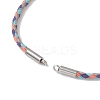 Macrame Cotton Cord Slider Bracelet Making AJEW-JB01536-02-3