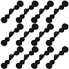 12Pcs Polyester Resin Cheongsam Buckle for Chinese Formal Dress DIY-CY0001-86A-1
