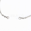Adjustable 304 Stainless Steel Cable Chain Slider Bracelet/Bolo Bracelets Making AJEW-JB00780-01-2