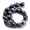 Dyed Natural Cultured Freshwater Pearl Beads Strands PEAR-P062-30D-3