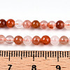 Natural Red Hematoid Quartz Beads Strands G-T140-4mm-01-5