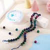 DIY Natural Tiger Eye Beaded Bracelet/Necklaces Making Kit DIY-TA0012-65-4