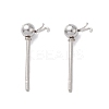 Non-Tarnish 304 Stainless Steel Ball Post Stud Earring Findings LS-STAS-Z035-03P-2