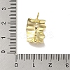 Brass Micro Pave Cubic Zirconia Studs Earring Findings LS-KK-K371-25G-3