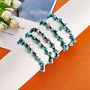 5Pcs 5 Styles Adjustable Braided Nylon Cord Anklets AJEW-SZ0001-63-4
