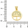 Brass Micro Pave Sky Blue Cubic Zirconia Pendants CU-CBA4A93-02A-G-3