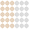 100Pcs 2 Colors Long-Lasting Plated Brass Connector Charms KK-BC0012-99-1