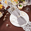 24Pcs 3 Colors Alloy & Resin Napkin Rings AJEW-GA0007-75-5