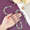 1Pc Alloy Rhinestone Waist Belts Chain AJEW-HY0002-26-3
