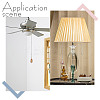 20Pcs 10 Styles Opaque Acrylic Shell Charms Ceiling Fan Pull Chain Extenders PALLOY-HY00061-6