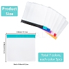 35Pcs 7 Colors EVA Plastic Zip-lock Bags ABAG-SP0001-23-2