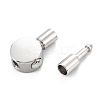 Tarnish Resistant 304 Stainless Steel Bayonet Clasps STAS-P285-03P-2
