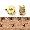 Column Brass Micro Pave Cubic Zirconia Tube Bails KK-C072-05B-G-2
