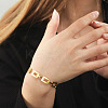 304 Stainless Steel Hollow Rectangle Cuff Bangles LS-BJEW-H322-01G-1