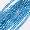 Electroplate Glass Bead Strands EGLA-J028-4x4mm-AB08-1