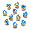 Alloy Enamel Beads PALLOY-Q441-036B-RS-1