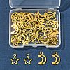 50Pcs 2 Styles Tibetan Style Alloy Charms TIBEP-FS0001-29AG-6