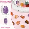 16Pcs 8 Styles Natural Agate & Amethyst & Topaz Jade & Green Aventurine & Red Agate & Tiger Eye & White Agate G-CJ0001-80-2