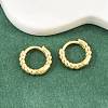 Brass Huggie Hoop Earrings KK-CBA8324-18E-G-3