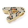 Brass Micro Pave Cubic Zirconia Pendants KK-Z108-01G-3