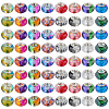 160Pcs 16 Colors Resin European Beads DIY-SC0026-25-1
