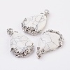 Valentine Gifts Idea for Guys Natural Howlite Pendants G-Q689-16-1