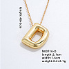 Stainless Steel Party Balloon Letter Pendant Cable Chain Necklaces for Women YF1942-4-1