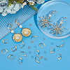 80Pcs 304 Stainless Steel Leverback Earring Findings STAS-SP0001-13-4