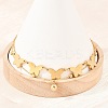 Butterfly 304 Stainless Steel Satellite Chains Double Layers Anklets BJEW-H643-06G-2