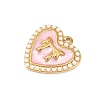 304 Stainless Steel Enamel Pendants STAS-P430-05G-02-2
