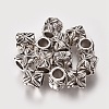 Tibetan Style Column European Beads TIBEB-7952-AS-NR-1
