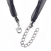 Waxed Cord and Organza Ribbon Necklace Making LS-X-NCOR-T002-332-3