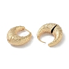 Texture Rings Brass Hoop Earrings for Women EJEW-H006-06C-G-2
