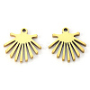 PVD Vacuum Plating 201 Stainless Steel Charms STAS-N092-89G-2