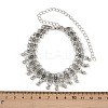 Bohemian Flower Tassel Alloy Anklets for Women LS-AJEW-B107-02-3