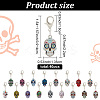 2 Sets Alloy Enamel Pendant Decoration HJEW-AR0001-15-2