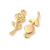 SHEGRACE Brass Rose Charms XGR0164G-105G-2